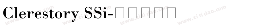Clerestory SSi字体转换
